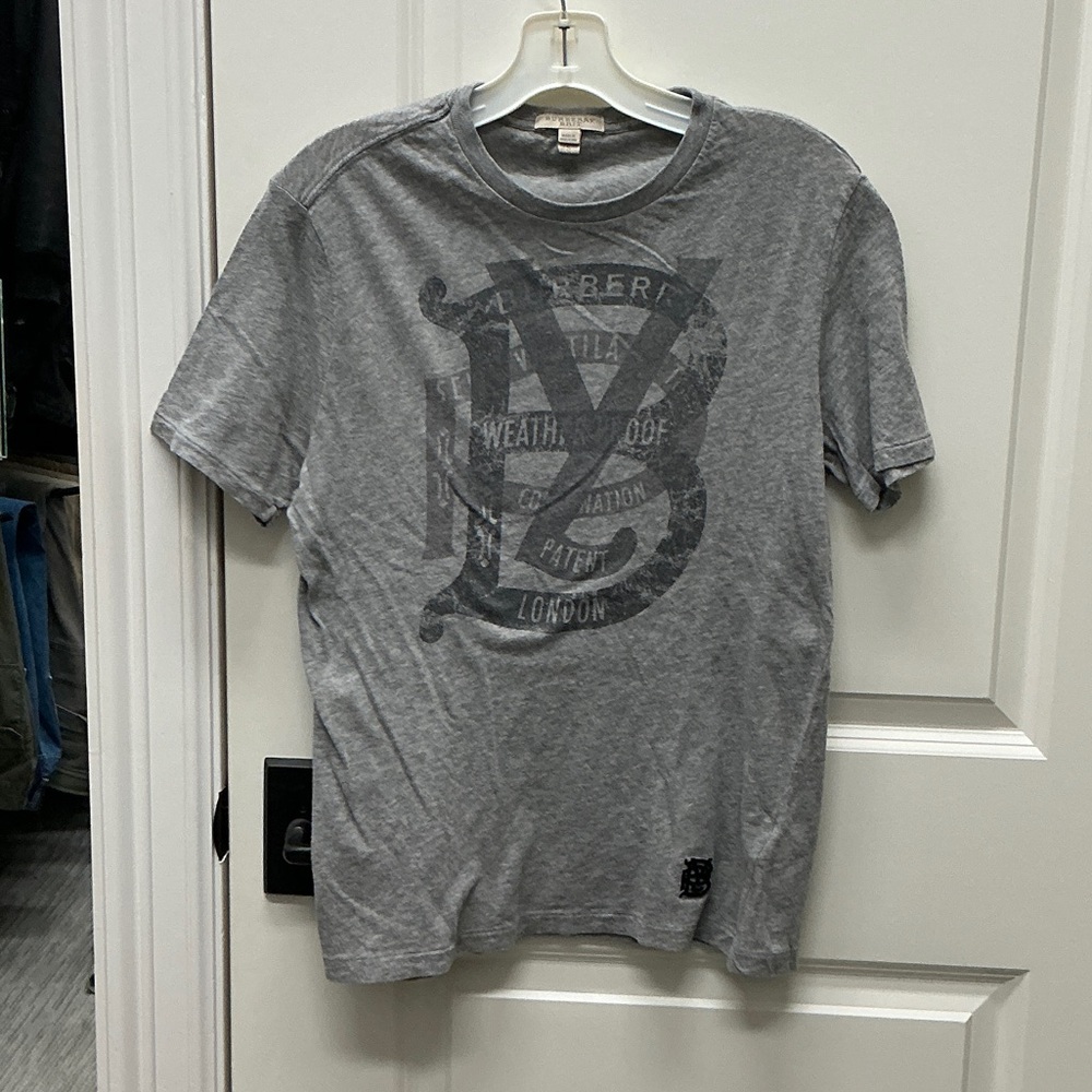 Burberry Brit Men’s Gray Graphic T-Shirt Size Small